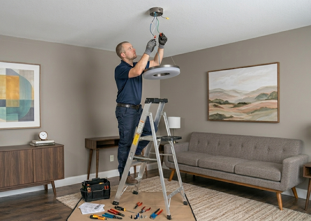 Light fixture installation