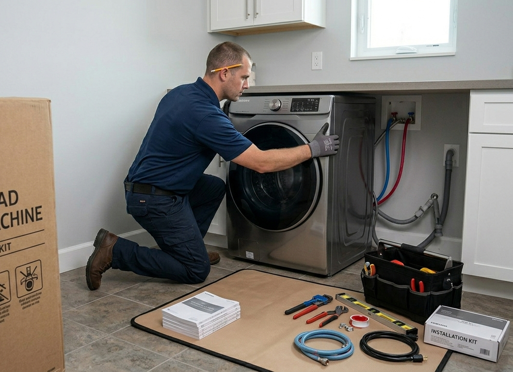 Washing machine installation
